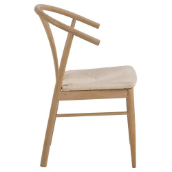 Krzesło York, Dąb Bielony, Drewniane z Siedziskiem z Papierowego Sznurka