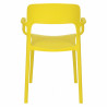 Krzesło Oliwkowe Flexi, z podłokietnikiem, z tworzywa, lekkie