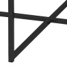 Stolik Kawowy Alisma, Kwadratowy 80x80 cm, Czarny Marmurowy Blat i Metalowa Podstawa