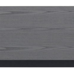 Stolik Kawowy Angus, 115x60 cm, Czarny Blat Imitujący Drewno, Czarna Metalowa Podstawa