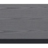 Stolik Kawowy Angus, 115x60 cm, Czarny Blat Imitujący Drewno, Czarna Metalowa Podstawa