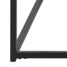 Stolik Kawowy Seaford z Gazetnikiem, 110x60 cm, Czarny Blat Laminowany, Czarna Metalowa Podstawa