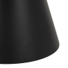Stolik Kawowy Soli, Okrągły 65 cm, Art Deco, Czarny Ceramiczny i Szklany Blat, Czarna Podstawa