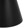Stolik Kawowy Soli, Okrągły 65 cm, Blat Biały Marmur, Czarna Podstawa