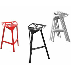Hoker Metalowy, Biały, Inspirowany Gap, Krzesło Barowe, Stołek Barowy