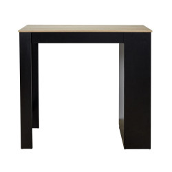 Stół Barowy Blox z Półkami, 115x50 cm, Czarny