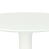 Stół Bloom, Okrągły 60 cm, Biały z Tworzywa