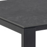Stół Brentford 200x90, Czarny Ceramiczny Blat, Czarna Podstawa, Minimalistyczny