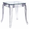 Stół Ghost, Kwadratowy 62x62cm, Transparentny, Glamour