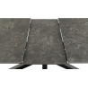 Stół Heaven, Rozkładany 168/210x90 cm, Czarny Ceramiczny Blat, Metalowa Podstawa