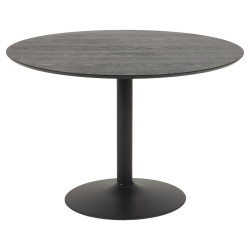 Stół Ibiza, Okrągły 110 cm, Czarny