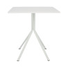 Stół Majkur, Kwadratowy 70 cm, Biały