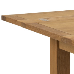 Stół Kenley, Rozkładany 110x90 cm, Naturalny Fornir Dębowy