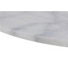 Stół Tarifa, Okrągły 110 cm, Biały Marmurowy Blat, Czarna Noga, Glamour
