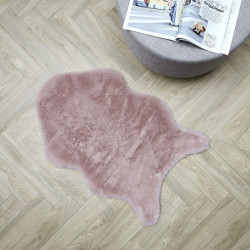 Sztuczne futerko/ dywanik Cuso różowy