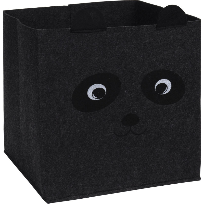 Pudełko do regału Panda szare ciemne      filcowe