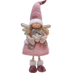 Figurka aniołek w sukience 50cm różowy