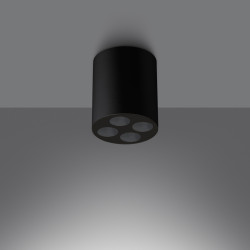 Plafon ZOE czarny LED