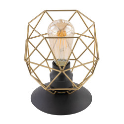DIAMOND NEW BLACK/GOLD LAMPKA NOCNA 1 PŁ