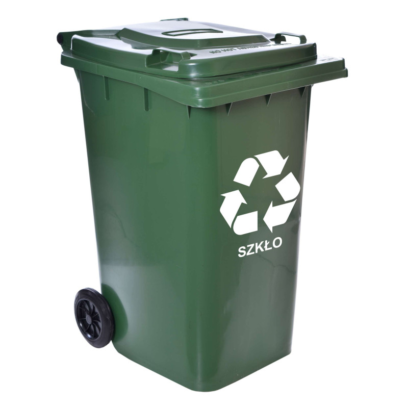 Pojemnik na odpady 240L kosz - zielony